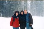 Jen with Tina and Mark, Mt. Baldy.