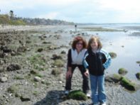 With Emma at White Rock beach.