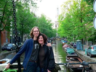 Jeff and Jen in Amsterdam.