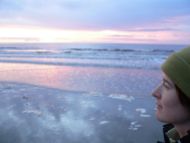 Jen at North Beach on Haida Gwaii, one of her favourite places.