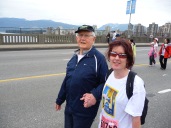 Doing the Sun Run with Dad.